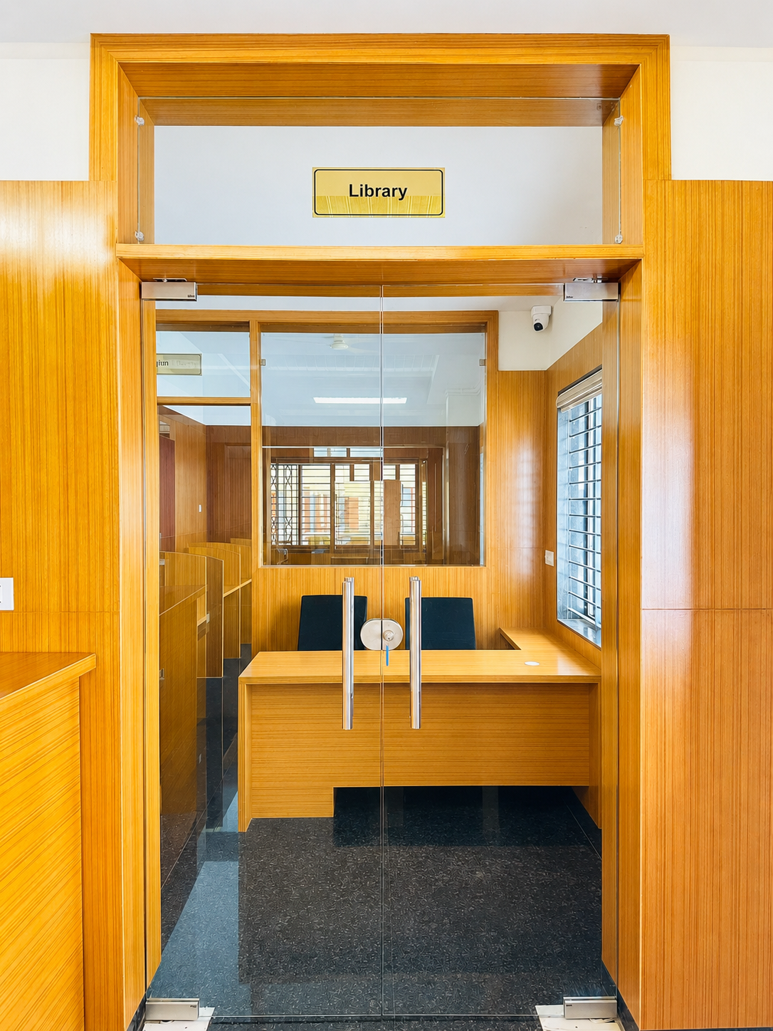 Library door
